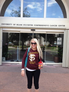 I became sassy: first time meeting my doctors at UM I wore an FSU shirt.